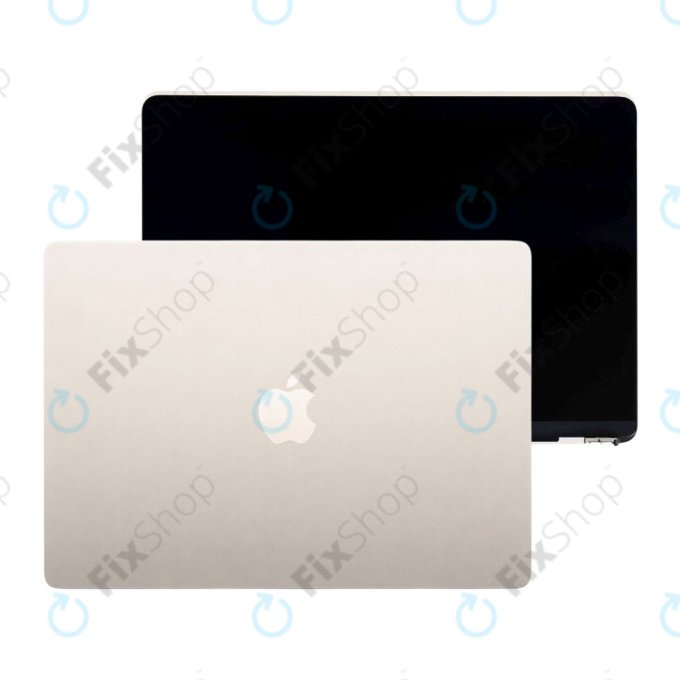 LCD zaslon za MacBook Air 15", A3241 (2025), s sprednjim steklom in pokrovom, Starlight, 661-50130, Genuine Apple