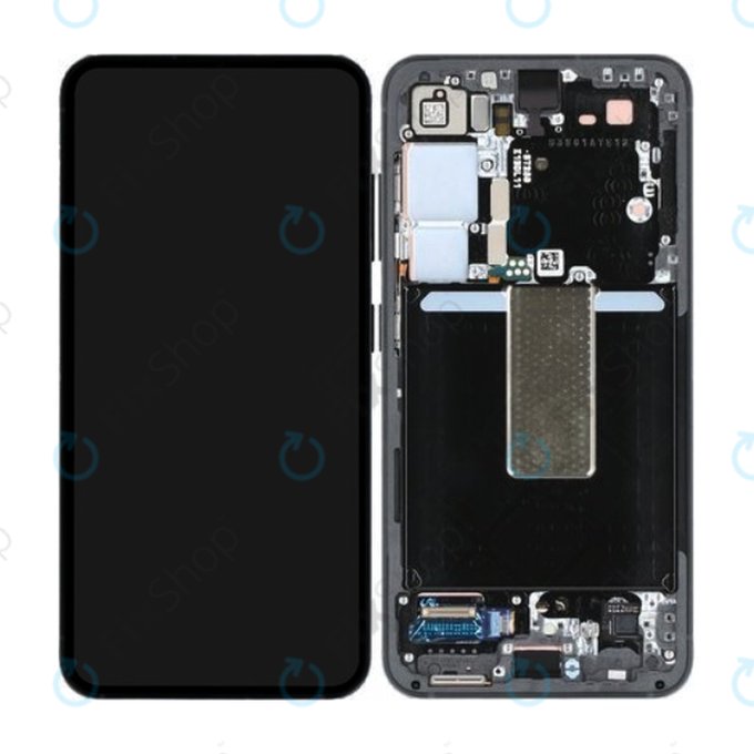 Samsung Galaxy S23 S911B - LCD zaslon + steklo na dotik + okvir (Graphite) - GH82-30481E Genuine Service Pack
