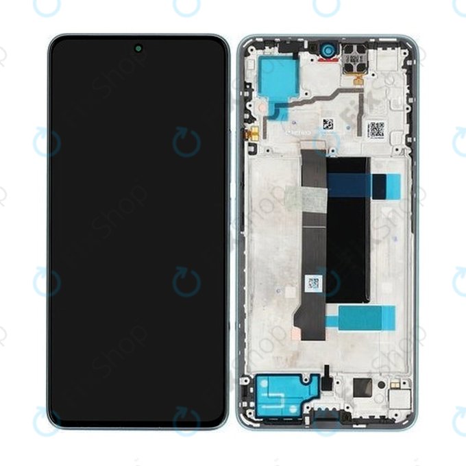 Xiaomi Redmi Note 13 Pro 5G 2312DRA50C - LCD zaslon + steklo na dotik + okvir (Ocean Teal) - 5600010N1600 Genuine Service Pack