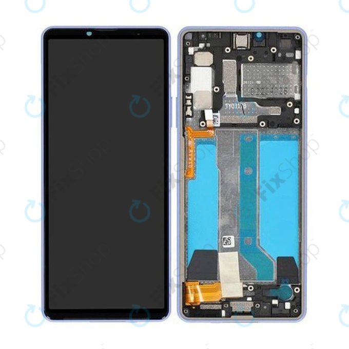 Sony Xperia 10 IV XQCC54 - LCD zaslon + steklo na dotik + okvir (Lavender) - A5047176A Genuine Service Pack