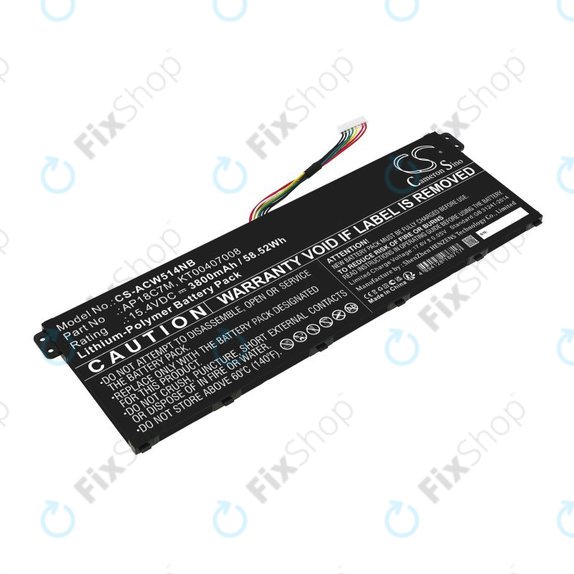 Baterija za Acer ConceptD 3, Spin 5, Swift 3, 5, X, Travelmate Spin P4, 3800mAh, Li-Pol, 15.4V, AP18C7M, HQ