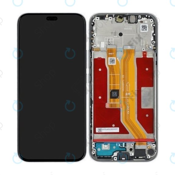 Honor 400 Lite - LCD zaslon + steklo na dotik + okvir (Velvet Grey) - 0235ANTG Genuine Service Pack