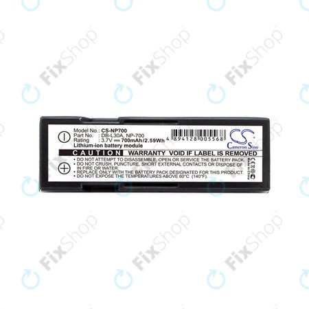 Baterija za Minolta Dg-X50-K, Pentax Optio Z10, Samsung L77, Sanyo, 700mAh, Li-Ion, 3.7V, NP-700, HQ