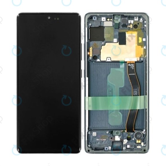 Samsung Galaxy S10 Lite G770F - LCD zaslon + steklo na dotik + okvir (Prism Black) OLED