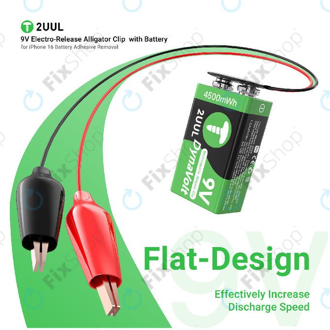 Krokodil sponka z 9V elektro-sprožilcem, 2UUL BT04
