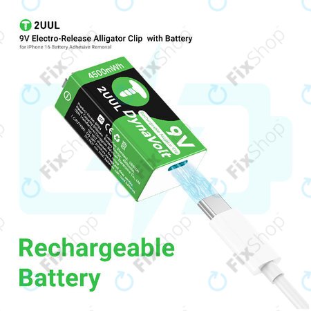 Krokodil sponka z 9V elektro-sprožilcem, 2UUL BT04