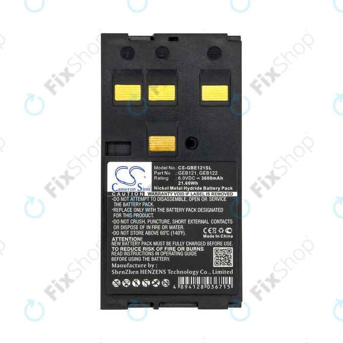 Baterija za Leica 400, 3600mAh, Ni-MH, 6V, GEB121, HQ