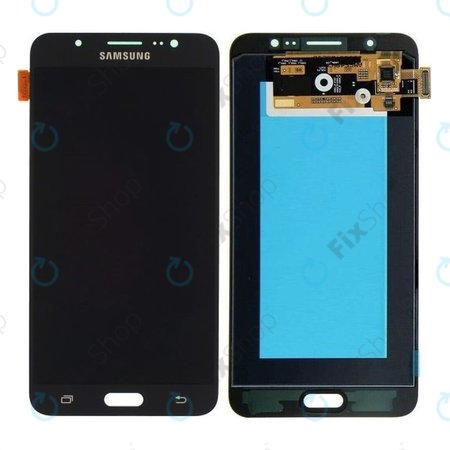 Samsung Galaxy J7 J710FN (2016) - LCD zaslon + steklo na dotik (Black) - GH97-18855B Genuine Service Pack