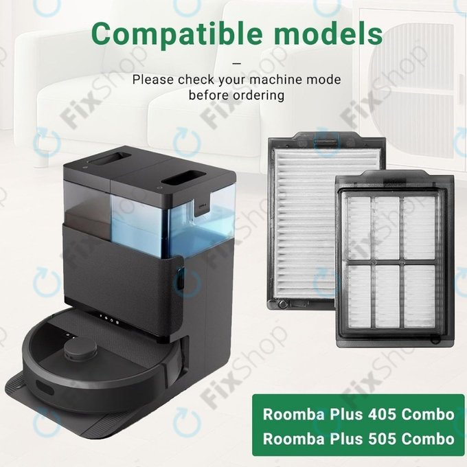 HEPA filter, 2 kos za iRobot Roomba Plus 505, 507, 405, 4020