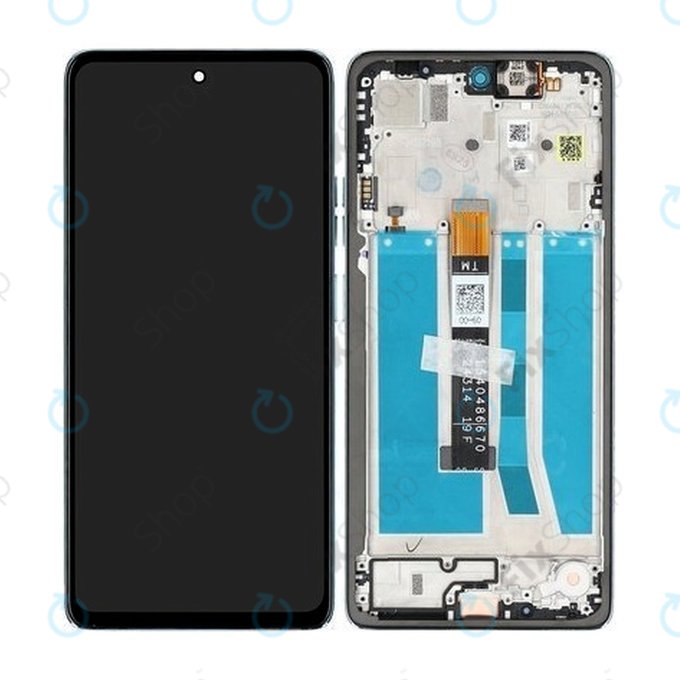 Motorola Moto G75 5G - LCD zaslon + steklo na dotik + okvir (Succulent Green) - 5D68C29068 Genuine Service Pack