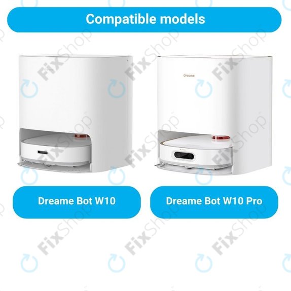 Komplet nadomestnih delov za Xiaomi Dreame Bot W10, W10 Pro (2x Glavni krtači, 4x Filtri, 4x Stranski krtači, 4x Krpe za brisanje)