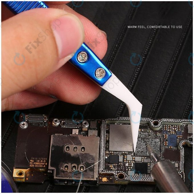 Mechanic CF-17 - Keramična pinceta, odporna na vročino, z upognjeno konico