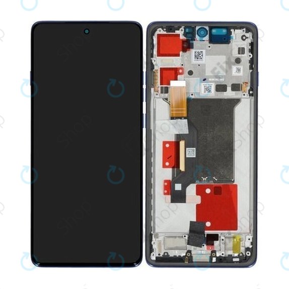 Motorola Edge 60 Pro - LCD zaslon + steklo na dotik + okvir (Dazzling Blue) - 5D68C30046 Genuine Service Pack