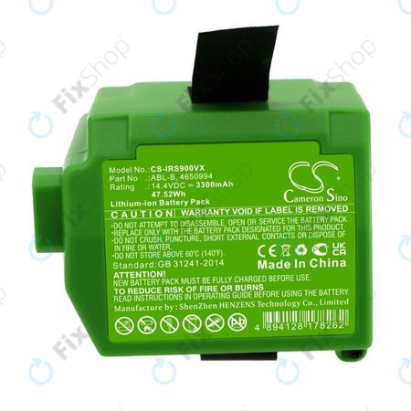 iRobot Roomba S9,S9+ - Baterija ABL-B, 4650994 Li-Ion 14.4V 3300mAh HQ
