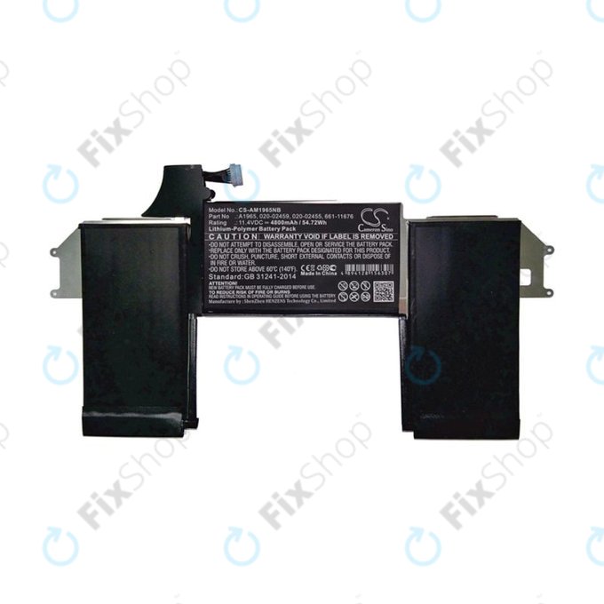 Apple MacBook Air 13" A1932 (Late 2018 - Mid 2019), A2179 (2020) - Baterija A1965 4800mAh HQ