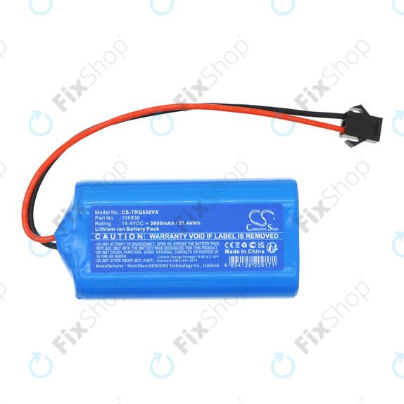 Baterija za Tesla Robostar IQ550, 2600mAh, Li-Ion, 14.4V, 106936, HQ
