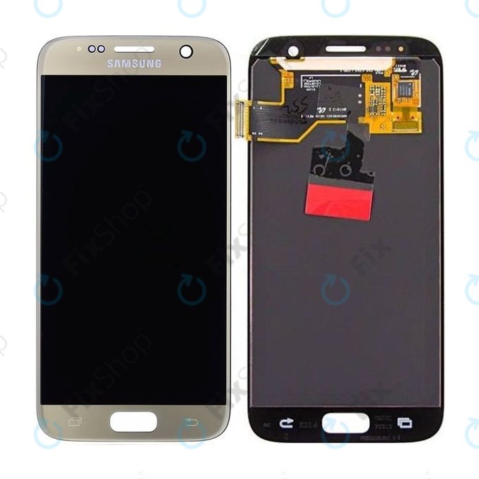 Samsung Galaxy S7 G930F - LCD zaslon + steklo na dotik (Gold) - GH97-18523C, GH97-18761C, GH97-18757C Genuine Service Pack