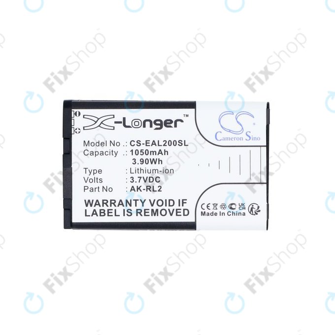 Baterija za Emporia Essence Plus, Talk comfort, V20, 1050mAh, Li-Ion, 3.7V, AK-RL2, HQ