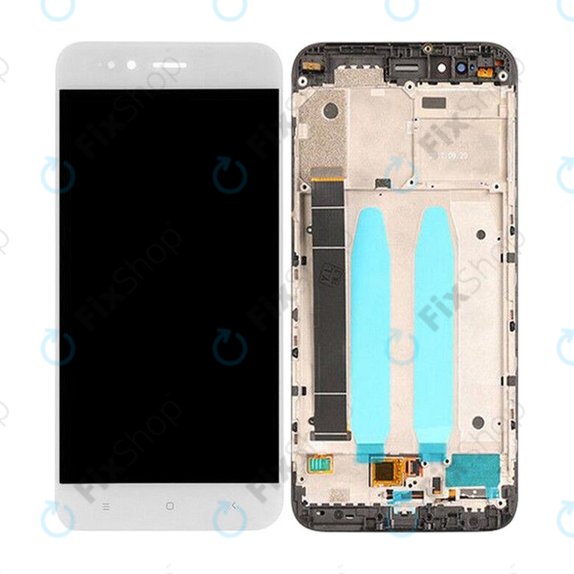 Xiaomi Mi A1 (Mi 5X) - LCD zaslon + steklo na dotik + okvir (White) TFT