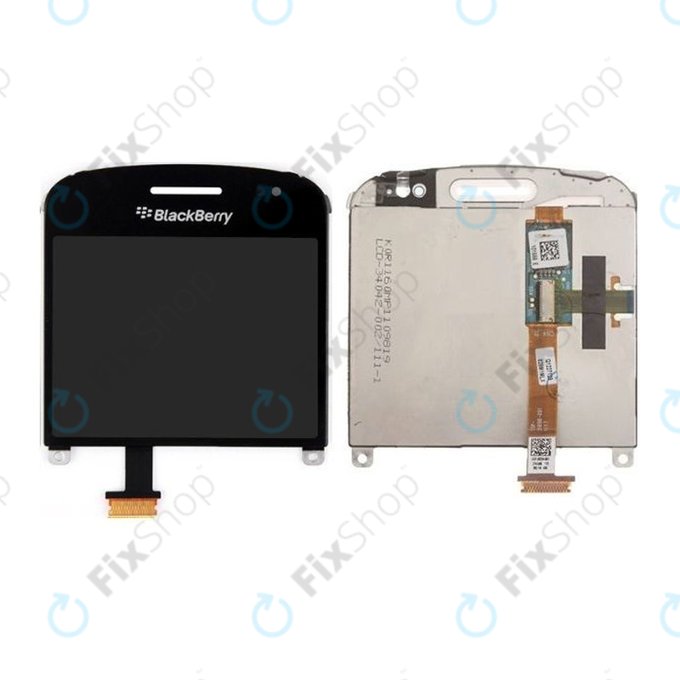 Blackberry Bold Touch 9900 - LCD zaslon + steklo na dotik + okvir Verzia 002 (Black) TFT