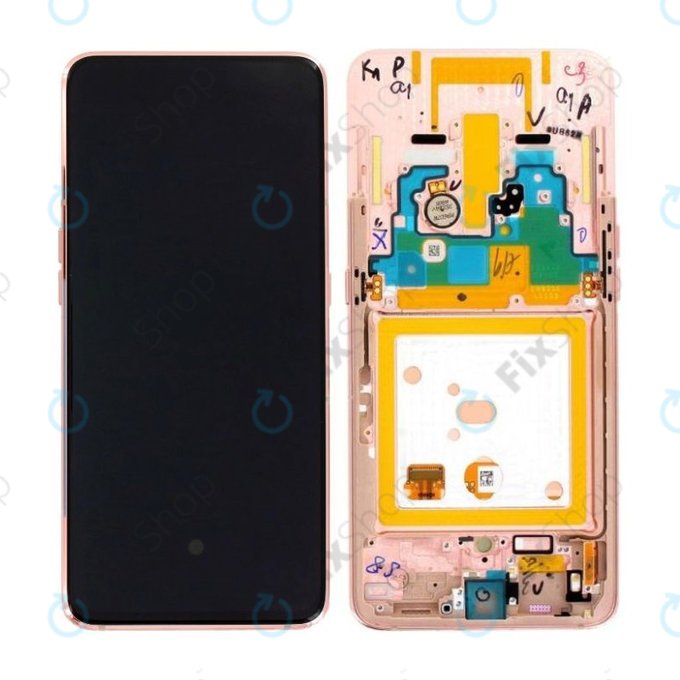 Samsung Galaxy A80 A805F - LCD zaslon + steklo na dotik + okvir (Angel Gold) - GH82-20348C, GH82-20368C, GH82-20390C Genuine Service Pack