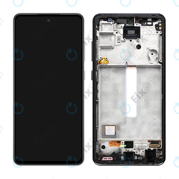 Samsung Galaxy A52 5G A526B, A52s 5G A528B - LCD zaslon + steklo na dotik + okvir (Awesome Black) TFT