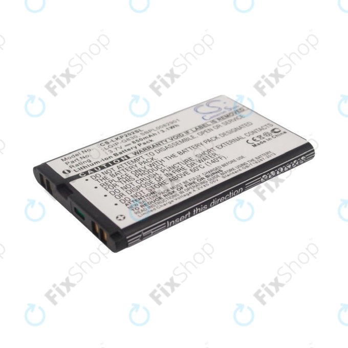 Baterija za LG KG120, 850mAh, Li-Ion, 3.7V, LGIP-G830, HQ