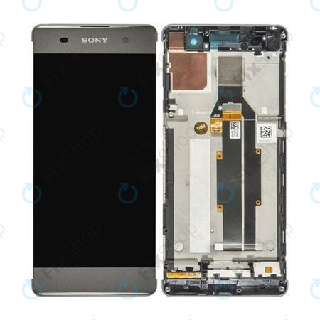 Sony Xperia XA F3111 - LCD zaslon + steklo na dotik + okvir (Graphite Black) - 78PA3100010, 78PA3100090 Genuine Service Pack