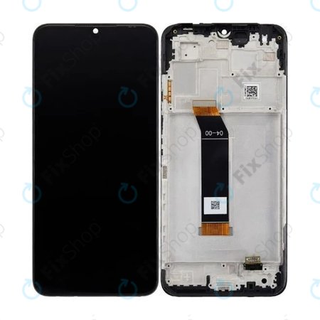 Xiaomi Poco M4 5G 22041219PG - LCD zaslon + steklo na dotik + okvir (Power Black) - 560005L19P00 Genuine Service Pack