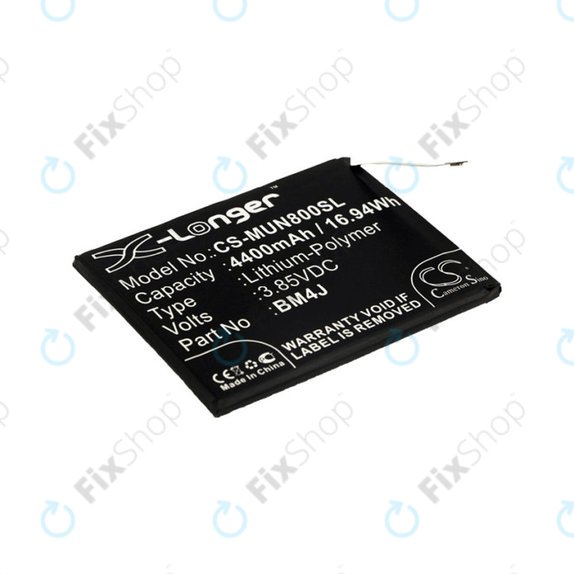 Baterija za Xiaomi Redmi Note 8 Pro, 4400mAh, Li-Pol, 3.85 V, BM4J, HQ