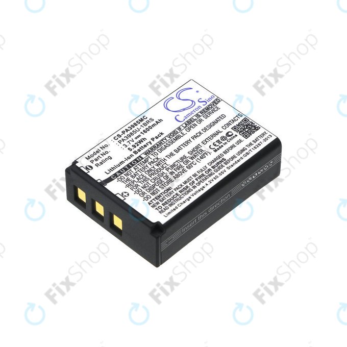 Baterija za Toshiba Camileo X200, X400, 1600mAh, Li-Ion, 3.7V, PA3985, HQ