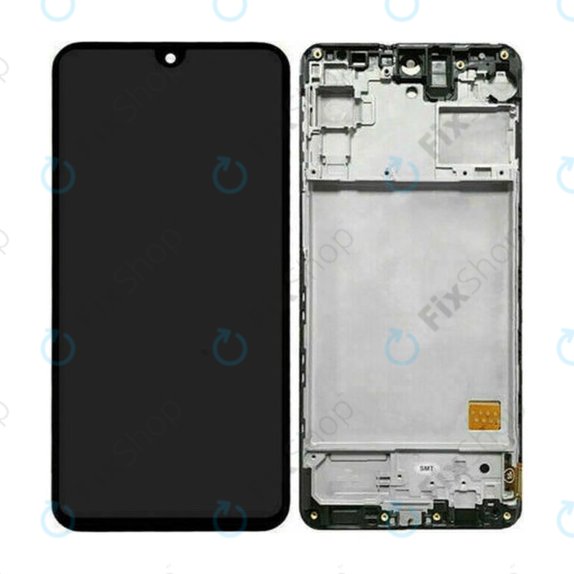 Samsung Galaxy M31s M317F - LCD zaslon + steklo na dotik + okvir (Mirage Black) OLED