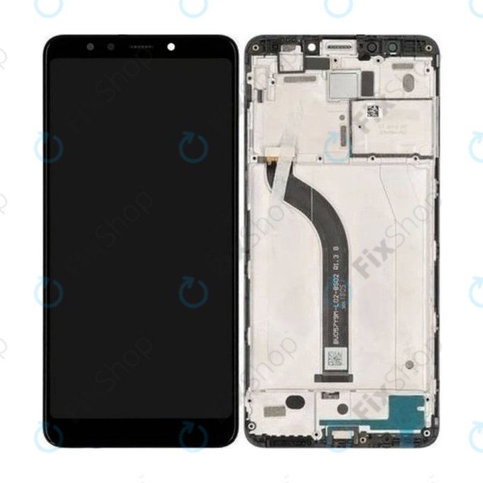 Xiaomi Redmi 5 - LCD zaslon + steklo na dotik + okvir (Black) TFT