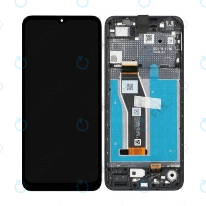 Motorola Moto E13 - LCD zaslon + steklo na dotik + okvir (Cosmic Black) - 5D68C22340 Genuine Service Pack