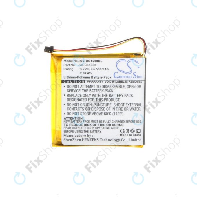 Baterija za Beats Solo 2, 2.0, 3, 3.0, Pro Wireless, 560mAh, Li-Pol, 3.7V, AEC643333, HQ