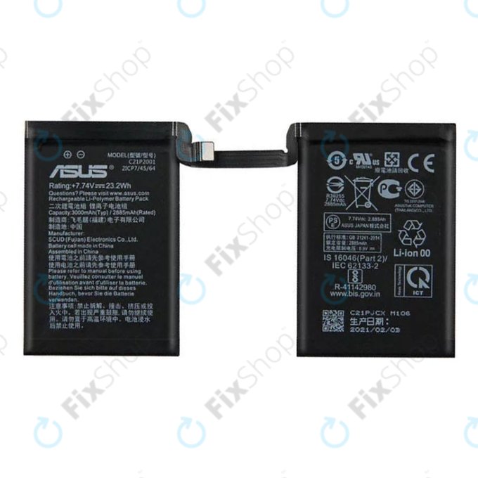 Asus ROG Phone 5 ZS673KS - Baterija C21P2001 6000mAh - 0B200-03920400 Genuine Service Pack
