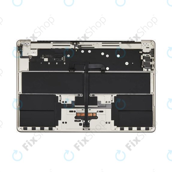 Zgornji okvir tipkovnice za MacBook Air 15", A3114 (2024), US tipkovnico in baterijo, Starlight, 661-40268, Genuine Apple