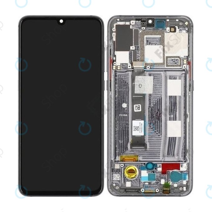 Xiaomi Mi 9 - LCD zaslon + steklo na dotik + okvir (Piano Black) - 560610095033 Genuine Service Pack