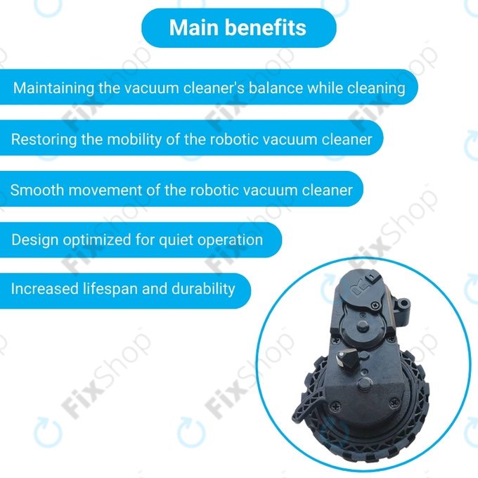 Ecovacs Deebot N-series, T-series, Ozmo-series - Kolo z Motorjem (Desno)