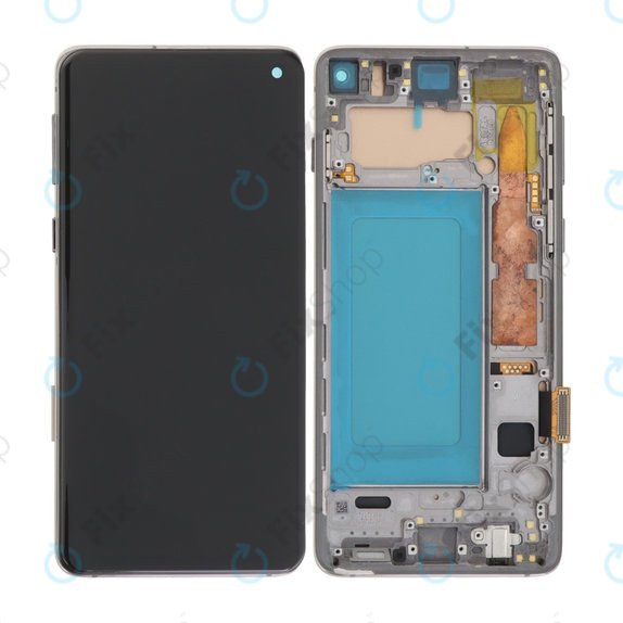 Samsung Galaxy S10 G973F - LCD zaslon + steklo na dotik + okvir (Prism Black) TFT