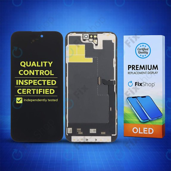 Zaslon Soft OLED za iPhone 14 Pro Max, Steklo na dotik z okvirjem, DIAGNOSTIC