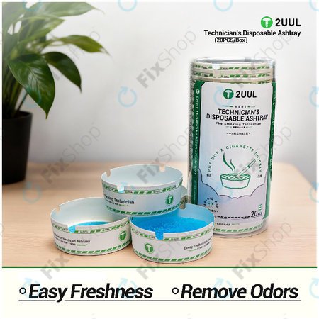 Enkratni pepelnik za tehnike, 2UUL AS01, 20 kos/škatla