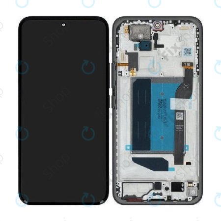 Zaslon za Xiaomi Redmi Note 15 Pro+ 5G, Midnight Black, Steklo na dotik z okvirjem, 5600260P16U00, Genuine Service Pack