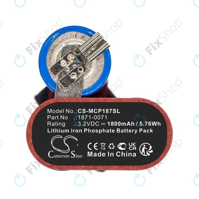 Baterija za Ermila Bellina, Moser Chrom Style Pro 1871, 1800mAh, LiFePO4, 3.2V, 1871-0071, HQ