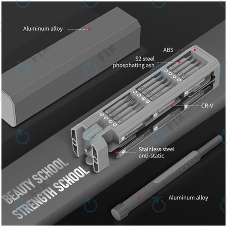 Kingsdun - Komplet natančnih izvijačev in nastavkov 44v1