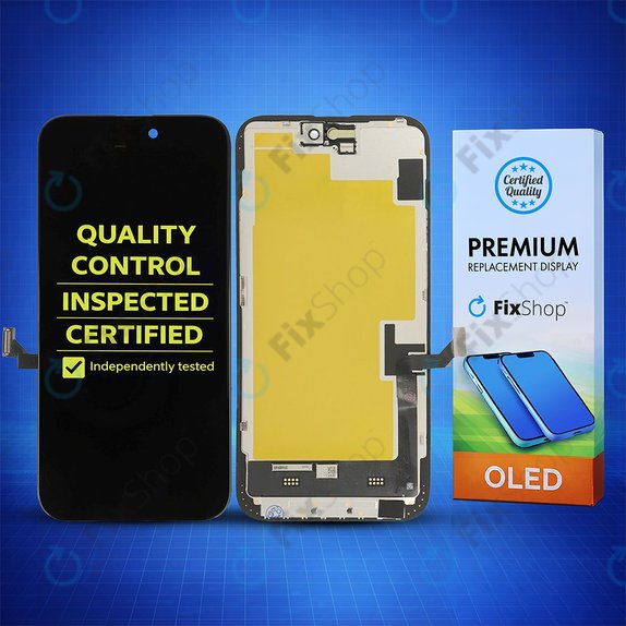 Zaslon Soft OLED za iPhone 15 Plus, Steklo na dotik z okvirjem, DIAGNOSTIC