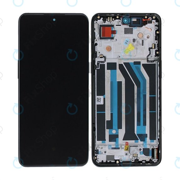 OnePlus 10T - LCD zaslon + steklo na dotik + okvir (Moonstone Black) TFT