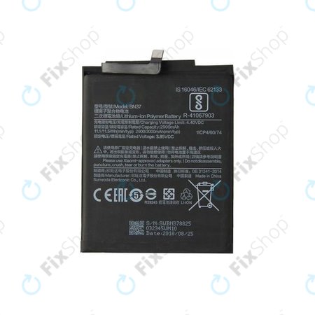Xiaomi Redmi 6, Redmi 6A - Baterija BN37 3000mAh
