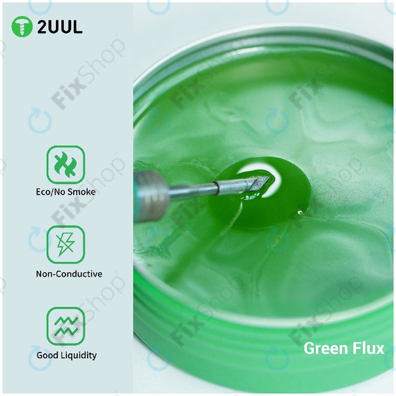 Tekočina za spajkanje (Flux), zelena, 2UUL SC18