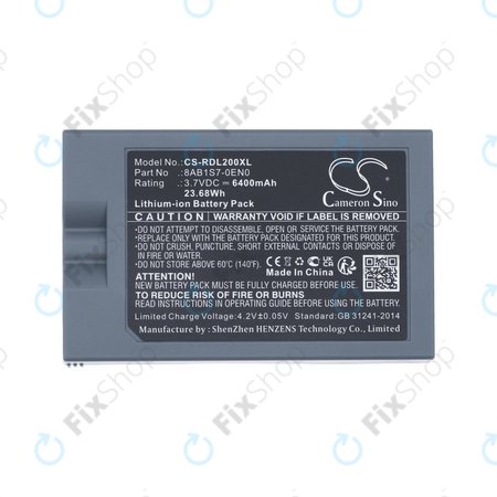 Baterija za Ring Video Doorbell 2, 3, 4, 6400mAh, Li-Ion, 3.7V, 8AB1S7-0EN0, HQ